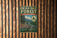 a vintage metal sign for the UKiah-Dale Forest, which is a scenic corridor in Oregon.