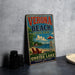 A vintage-style sign for Verona Beach State Park, featuring a beach scene with a lifeguard tower and chairs, along with the text "Verona Beach State Park - Beautiful Lake Oneida Lake - Verona, New York".