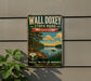 A vintage-style metal sign for Wall Doxey State Park in Mississippi, featuring a scenic landscape with a lake, trees, and a boat.