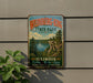 A vintage-style metal sign for Weinberg-King State Park in Illinois, featuring a scenic landscape with a lake and forest.