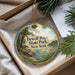 A decorative ornament with a scenic landscape of a lake, trees, and mountains, featuring the text "DEWOLF POINT STATE PARK, NEW YORK".