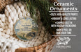 Ceramic ornaments, featuring a lighthouse in the Fort Fisher State Recreation Area, North Carolina.