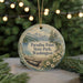 A round ornament with a scenic landscape of mountains, pine trees, and a lake, featuring the text "Paradise Point State Park, Washington".