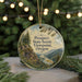 A round ornament with a scenic mountain landscape and pine trees, featuring the text "Prospect State Scenic Viewpoint, Oregon".