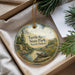 A decorative ornament with a turtle and a scenic landscape, featuring the words "Turtle River State Park, North Dakota" on it.