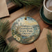 A decorative ornament featuring a lighthouse and a scenic landscape, with the text "Umpqua Lighthouse State Park, Oregon" prominently displayed.