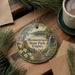 A decorative ornament featuring a deer standing in front of a scenic landscape, with the text "Westmoreland State Park, Virginia" prominently displayed.