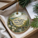 A decorative ornament with a scenic landscape of A.H. Stephens State Park, Georgia, featuring a waterfall and a bridge.