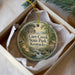 A decorative ornament in a box, featuring a scenic image of Carr Creek State Park in Kentucky.