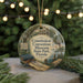 A decorative ornament featuring the Constitution Convention Museum in Florida, with a scenic image of the museum and surrounding landscape.
