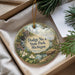 A decorative ornament with a scenic landscape of Dodge No. 4 State Park, Michigan, featuring a watermill, pine trees, and a lake.