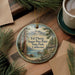 A decorative ornament featuring a scenic landscape of Ed Zberg Sugar Pine Point State Park, California, with pine trees and a lake in the background.