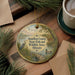 A decorative ornament featuring a serene scene of birds, a deer, and a pond, with the text "Hamilton County State Fish and Wildlife Area, Illinois" prominently displayed.