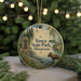 A decorative ornament featuring a moose and a scenic landscape, with the text "Itasca State Park, Minnesota" displayed prominently.