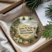 A decorative ornament with a scenic image of John W. Kyle State Park, Mississippi, hanging from a string.