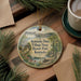 A decorative ornament featuring a scenic view of Kentucky State Resort Park, with text that reads "Kentucky Dam Village State Resort Park, Kentucky".
