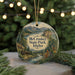 A decorative ornament featuring a scenic landscape of mountains, trees, and a river, with the text "McCroskey State Park, Idaho" prominently displayed.