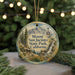 A round ornament with a scenic mountain landscape and a waterfall, featuring the text "Mount San Jacinto State Park, California".