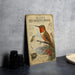 A vintage-style metal sign displaying an illustration of a hummingbird, with text and illustrations related to the species.