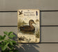 The image is a vintage-style illustration of an American Black Duck, featuring detailed illustrations of the duck in its natural habitat.