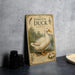 a vintage-style book cover for "Domestic Duck" with a detailed illustration of a duck standing on the ground.