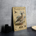 A vintage-style metal sign depicting a Pilgrim Goose standing on a grassy field, with a bird illustration and text providing information about the species.