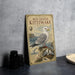 a vintage-style poster of a red-legged kittiwake bird, with illustrations and text providing information about the bird.