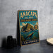 A vintage metal sign for the Anacapa Island State Marine Reserve in California, featuring an illustration of a rocky island, sea lion, and marine life.