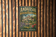 A vintage-style sign for the historic house and gardens in Pennsylvania, featuring a large illustration of a house surrounded by flowers and greenery.