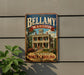 A vintage-style sign for Bellamy mansion in Wilmington, North Carolina.