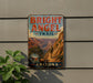 A vintage trail sign for the Bright Angel Trail in Grand Canyon National Park, Arizona.