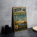A vintage-style metal sign for the Crescent Lake National Wildlife Refuge in Nebraska, featuring an illustration of birds flying over a lake and a sunset.