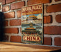 A vintage-style poster advertising the Imperial Palaces of the Ming and Qing Dynasties in Beijing, China.
