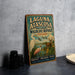 A vintage-style sign for the Laguna Atascosa National Wildlife Refuge in Texas, featuring illustrations of wildlife and nature.