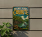 A vintage metal sign with the text "Manglares Churute" and " Ecuador" displayed on it, featuring an illustration of a bird and a river surrounded by trees.