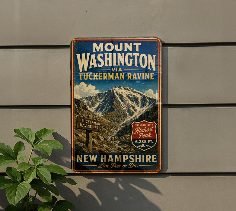 Mount Washington via Tuckerman Ravine, New Hampshire, live or die