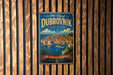 A vintage metal sign with the text "Old City of Dubrovnik, Croatia" and an illustration of a coastal city, with the text "The Pearl of the Adriatic" below it.