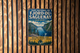 A vintage metal sign for the Park National du Fjord-du Saguenay, located in Quebec, Canada.