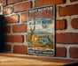A vintage-style metal sign for Rocky Mountain Arsenal National Wildlife Refuge in Colorado, featuring an illustration of wildlife in a natural setting.