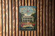 A vintage-style metal sign for the historic plantation in Louisiana, featuring a large illustration of a plantation house surrounded by trees and flowers.