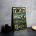 A vintage-style metal sign for the National Wildlife Refuge in Oregon, featuring an illustration of a bird in flight and a mountain landscape.