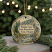 A round ornament with a scenic mountain landscape and text that reads "Bonnie Lure State Recreation Area, Oregon".