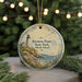 A round ornament with a lighthouse and coastal scenery, featuring the text "Brenton Point State Park, Rhode Island".