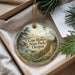 A decorative ornament with a lighthouse and a scenic landscape, featuring the text "Cape Blanco State Park, Oregon".