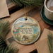 A decorative ornament featuring an elephant and a scenic landscape, with the text "Elephant Butte Lake State Park, New Mexico" printed on it.