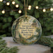 A round ornament with a painting of a historic site, specifically the Governor Daniel Dunlin's grave state historic site in Missouri, surrounded by greenery and a fence.