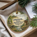 A decorative ornament with a scenic image of Johnsonville State Historic Park, Tennessee, featuring a cannon, a building, and a river.