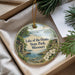 A decorative ornament with a scenic landscape of Lake of the Ozarks State Park, Missouri, featuring a house and trees.