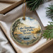 A decorative ornament with a scenic image of Lake Tawakoni State Park, Texas, featuring a boat on the water and a bird in the foreground.