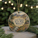 A round ornament with a scenic landscape of mountains, trees, and a stream, featuring the text "Lost Creek State Park, Montana" prominently displayed.